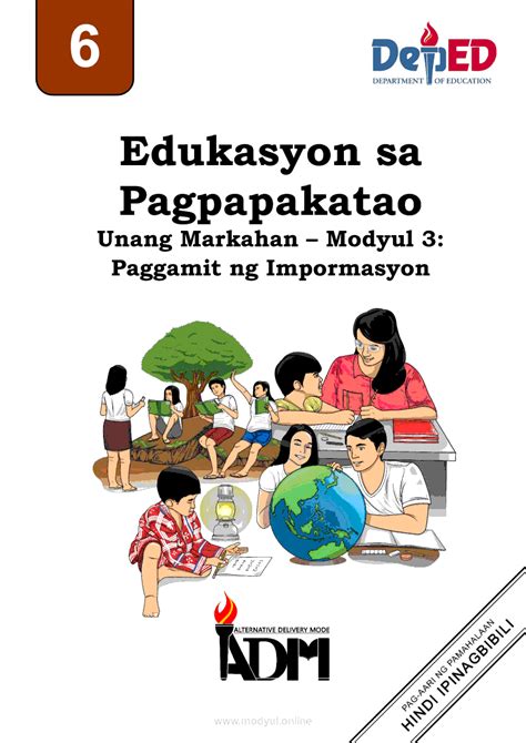 Grade 6 Edukasyon sa Pagpapakatao Modyul: Mga Batas .